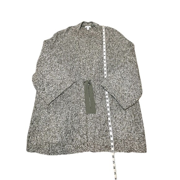 J. Jill Pure Jill‎ Two Toned Green Marled Cardigan Sweater Tie Front Women L - Picture 6 of 10